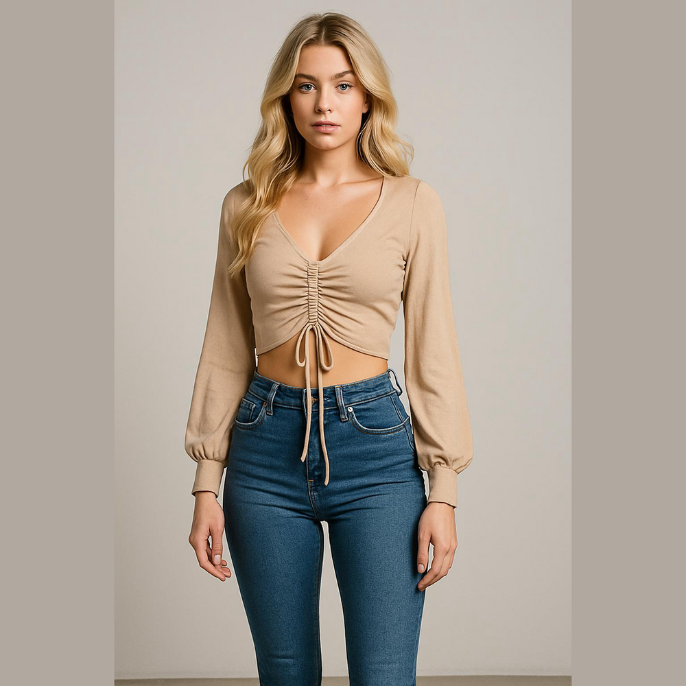 🎁Princess Polly Ruched Crop Top